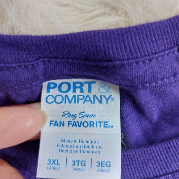 Port & Company Women's Purple The Beatles Concert T-Shirt 3XL - Picture 6 of 10